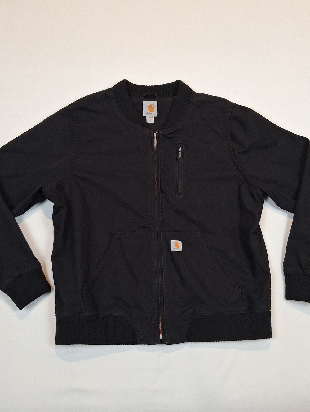 Carhartt Womens Crawford Relaxed Fit Canvas Bomber Jacket XL 16/18 Black 102524